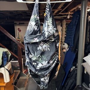 Floral Halter Swimsuit